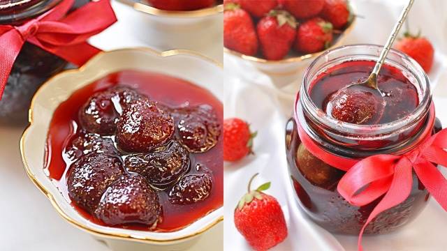 Confiture de fraises cinq minutes